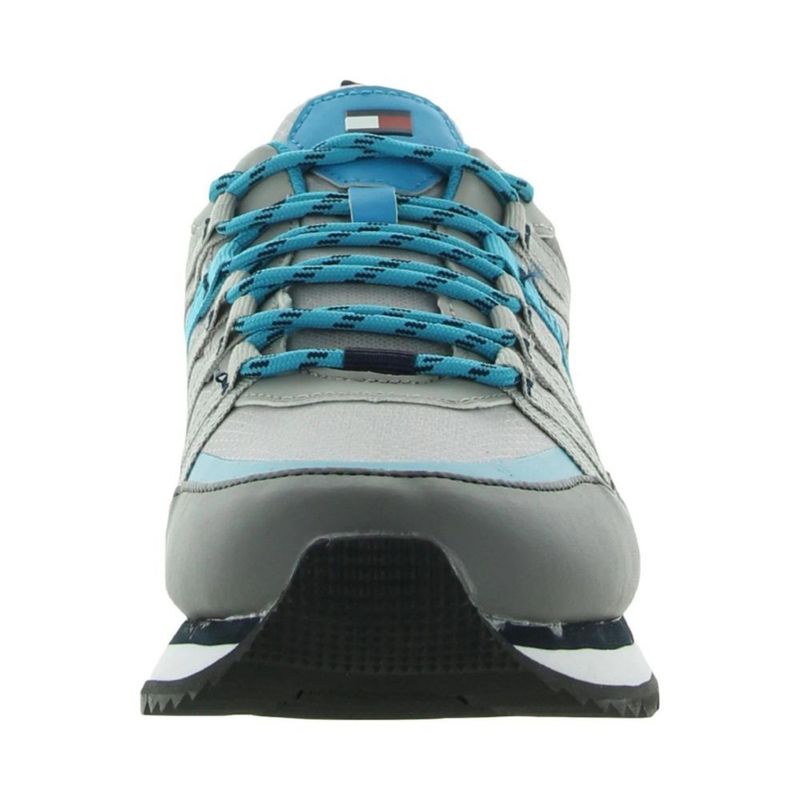 Tenis Tommy Hilfiger ANTROW Gris con detalle azul para hombre