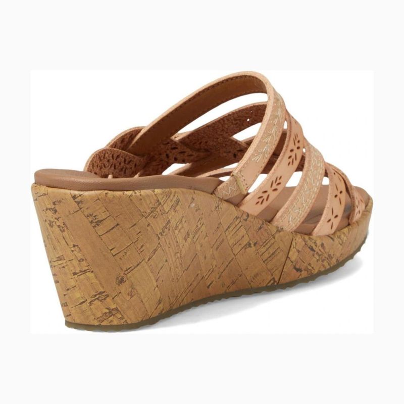 Sandalias Skechers Beverlee New Resort Natural Mujer