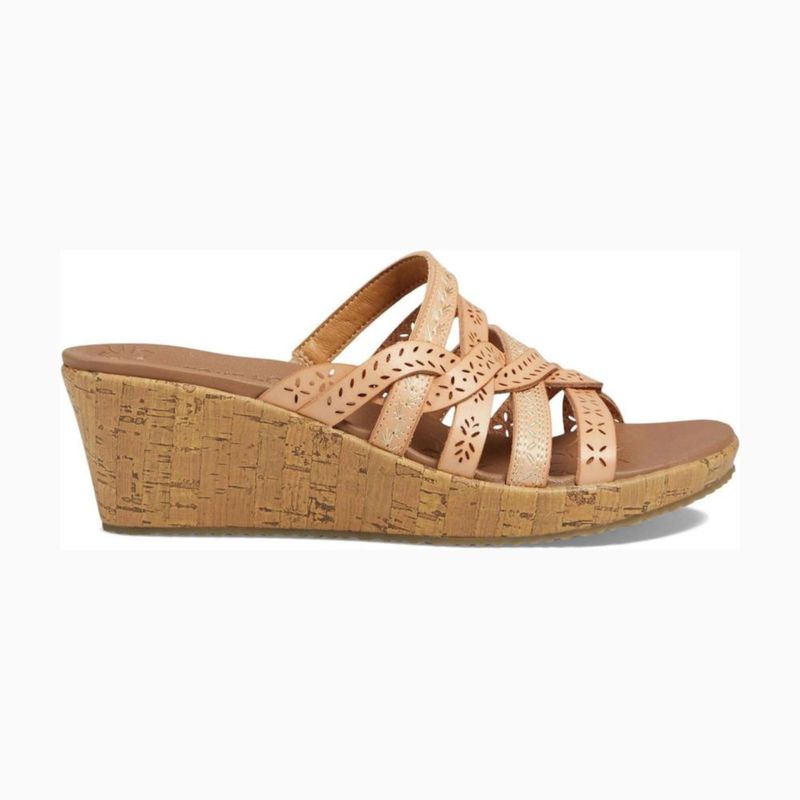 Sandalias Skechers Beverlee New Resort Natural Mujer