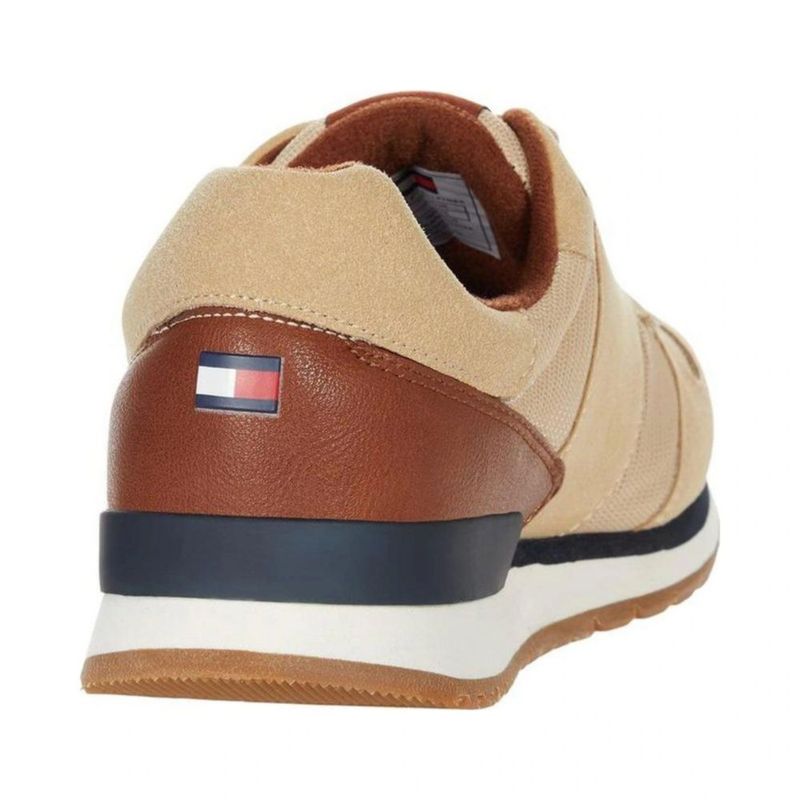 Tenis Tommy Hilfiger ANELLO Beige con detalle café para hombre