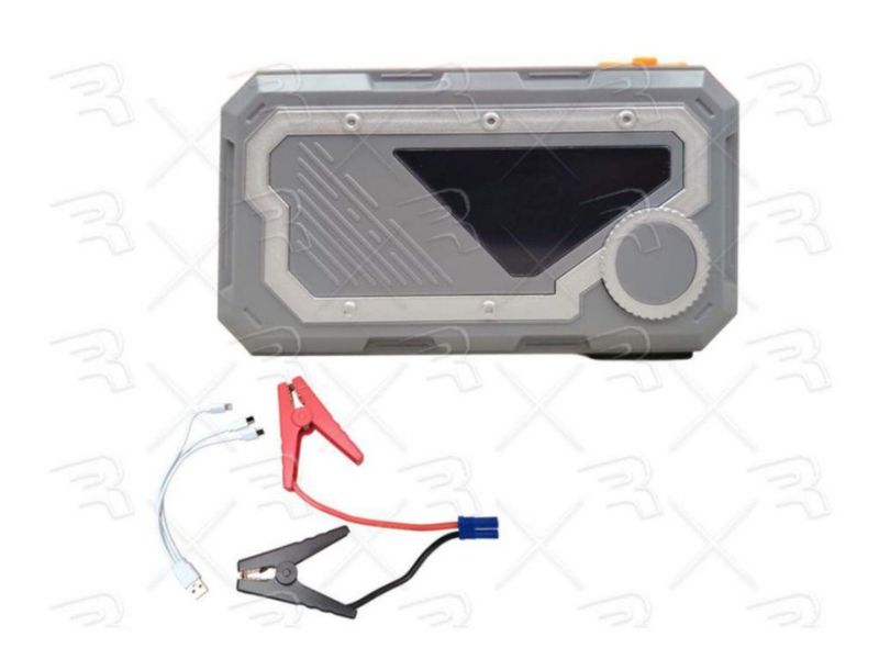 Arrancador de Batería Portátil Multifuncional 1500A 2800mAh con Pinzas para Autos y Motos con Linterna LED