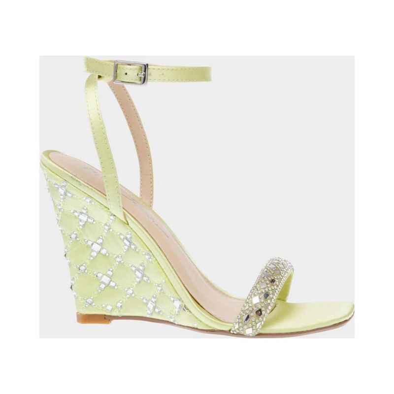 Sandalias Betsey Johnson Simon verde lima para mujer
