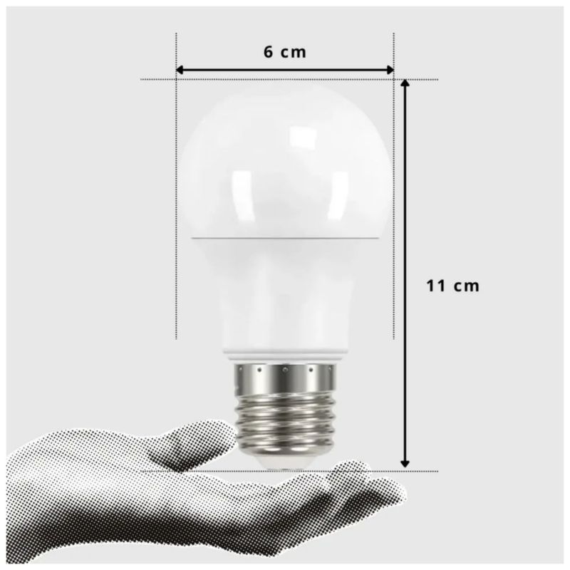 Pack 30 Focos LED 10W Luz Fría E26 810lm 6500K, Color Blanco