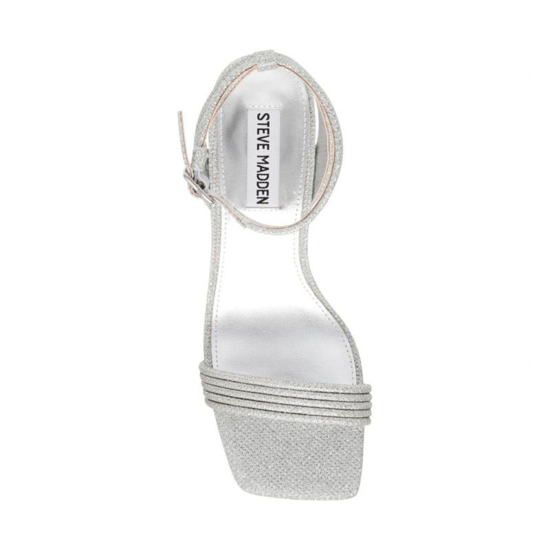 Sandalias Steve Madden Lavnish plateado para mujer