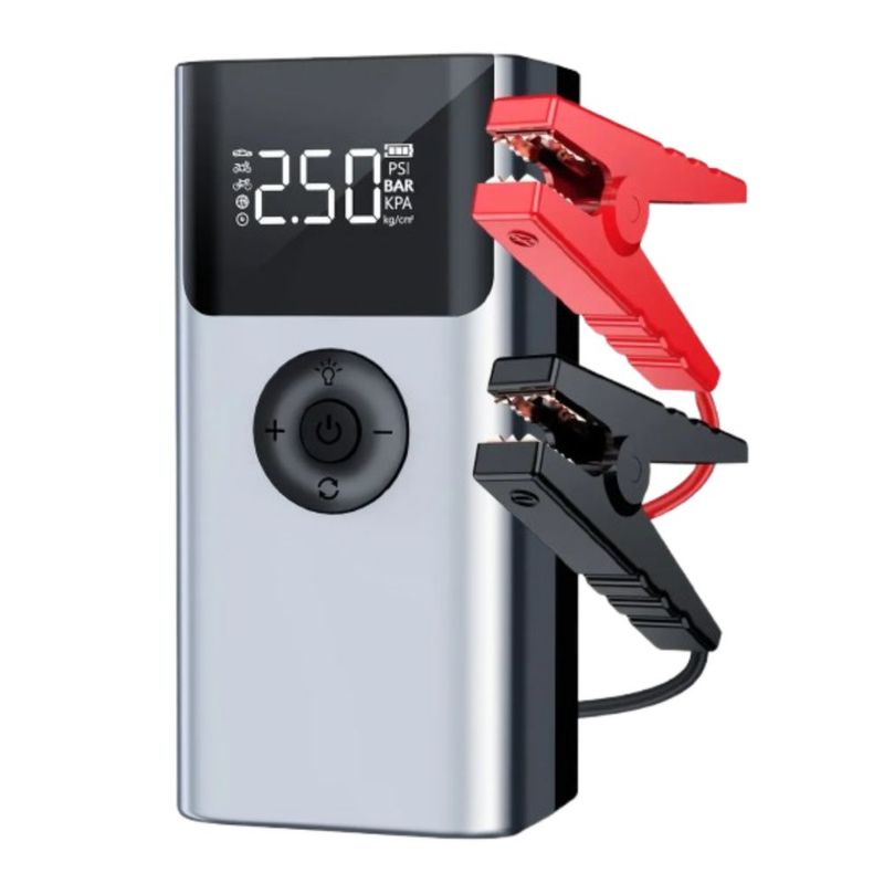 Arrancador de Batería de Carro 7500A, Color Plata