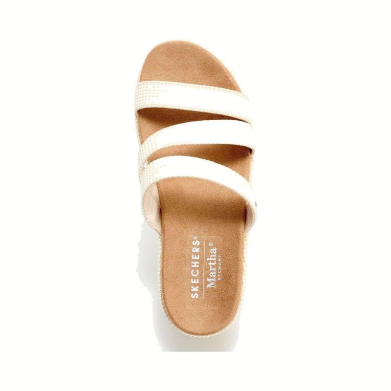 Sandalias Skechers Arch Fit Beverlee Morningside Blanco hueso
