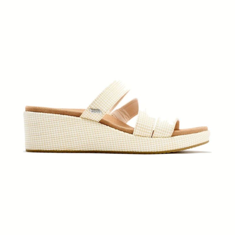 Sandalias Skechers Arch Fit Beverlee Morningside Blanco hueso