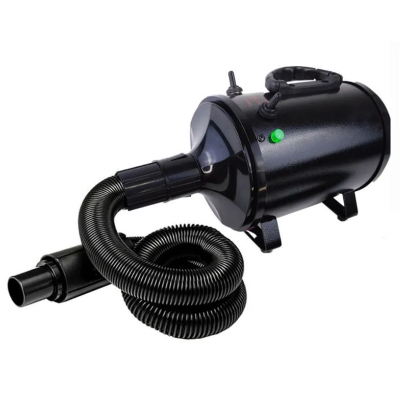 Secadora Para Perros Mascotas 2800W, Profesional Con 4 Boquillas, Color Negro
