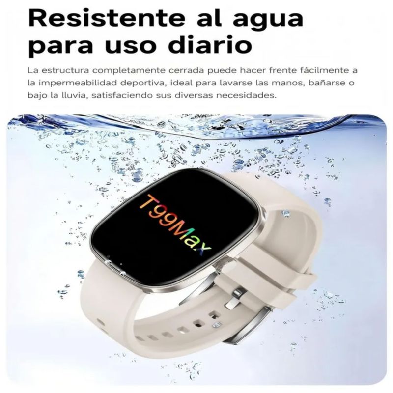 Reloj Inteligente, Llamadas Bluetooth, Seguimiento De Salud, Color Blanco