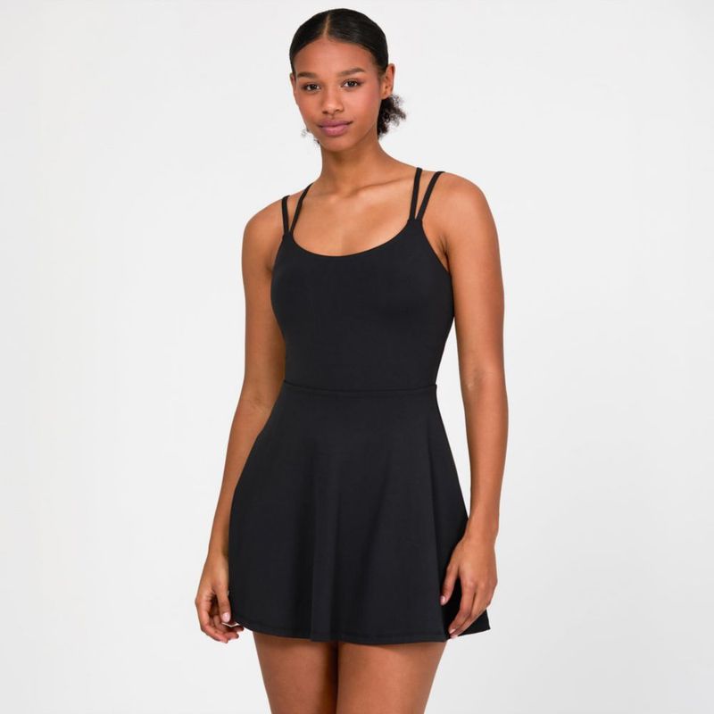 Vestido Ultraluxe con Tirantes YITTY para Tenis Mujer Negro XXL/1X