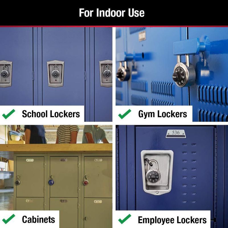 Paquete de 2 candados combinados Locker Lock Master Lock 1500T
