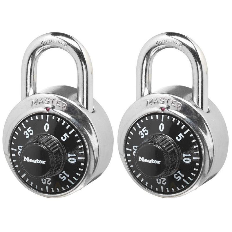 Paquete de 2 candados combinados Locker Lock Master Lock 1500T