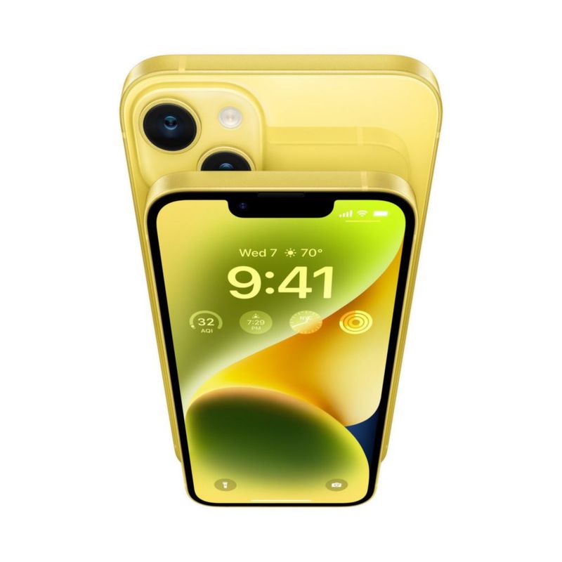 Apple iPhone 14 128GB Amarillo Reacondicionado Grado A