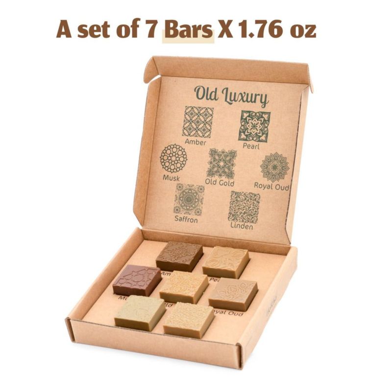 Jabón en barra Hekaya Pack de 7 variedades multiaroma