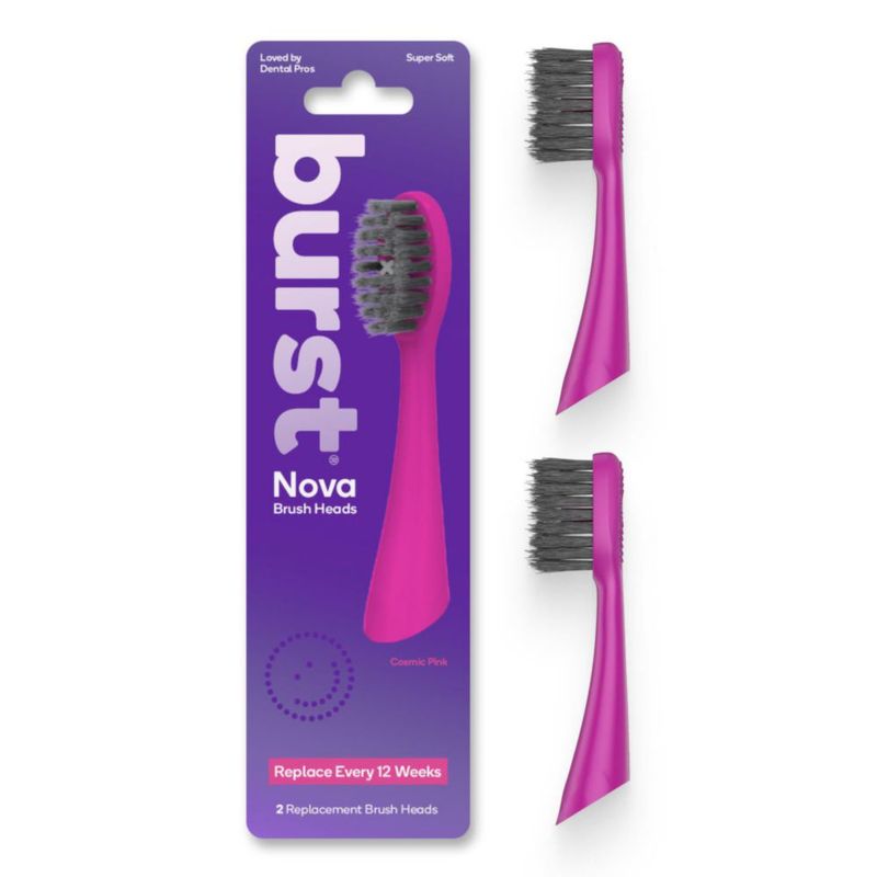 Cabezales de cepillo Burst Nova Rosa - Pack de 2