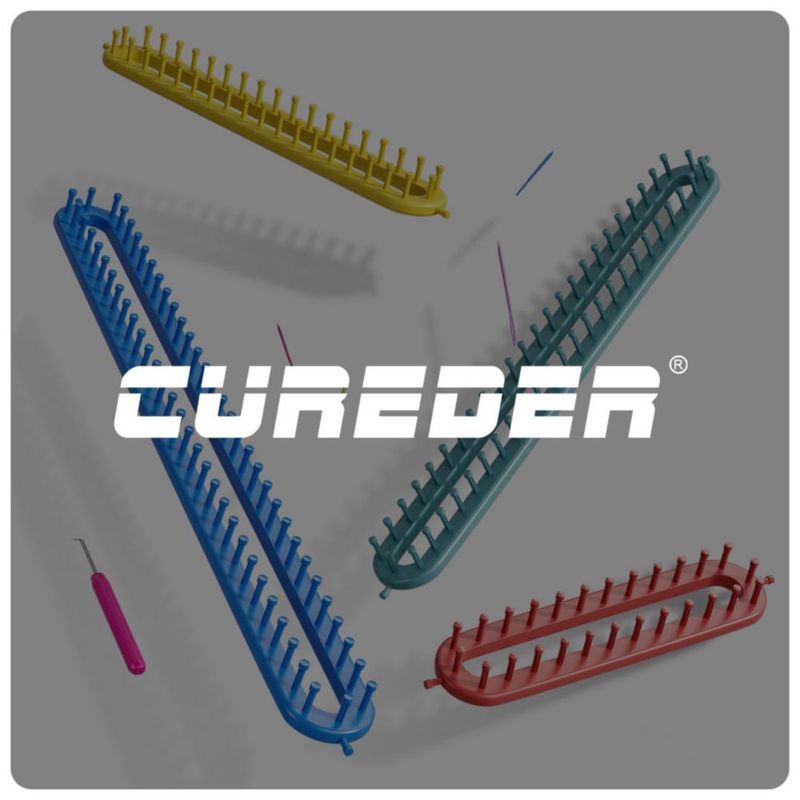 Kit de Telar de Punto cureder - 4 Telas (25‑56 cm)