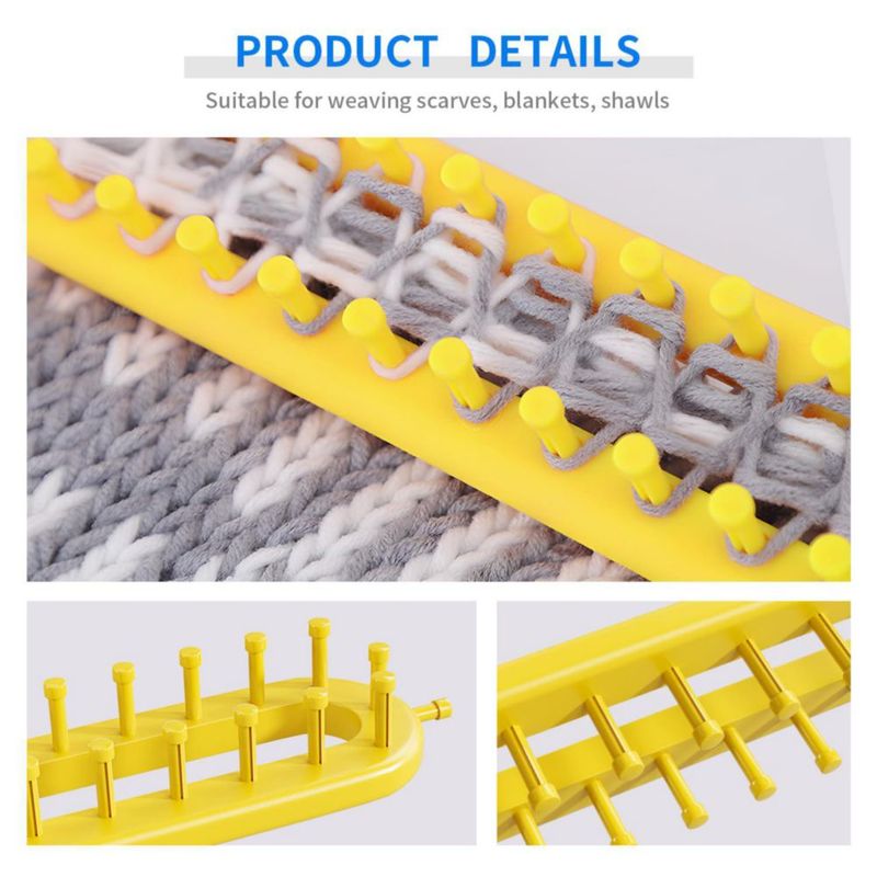 Kit de Telar de Punto cureder - 4 Telas (25‑56 cm)