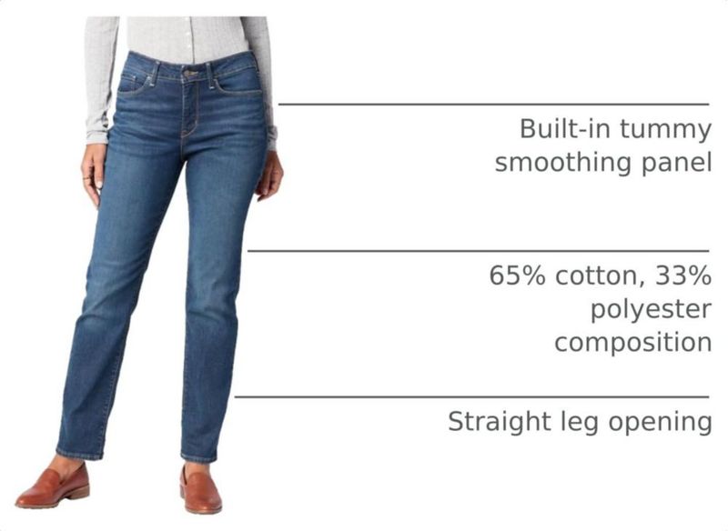 Jeans Levi Strauss Signature Gold de corte recto y modelado para mujer
