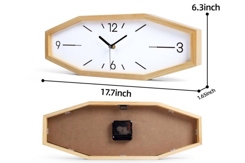 Reloj de Pared DaguyS 46 cm Retro Cuadrado de Madera
