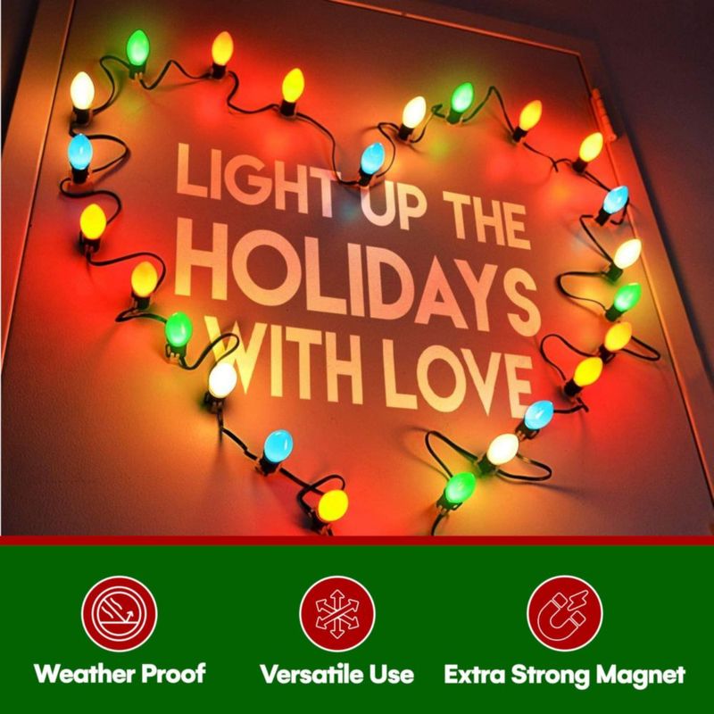 Clips magnéticos para luces exteriores – Pack de 100 – Signs Authority
