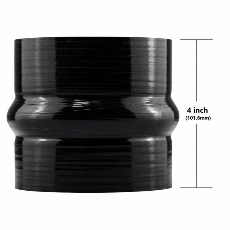 Manguera Acopladora de Silicona Ucreative 10 cm 4‑Capas con Abrazaderas Tipo T