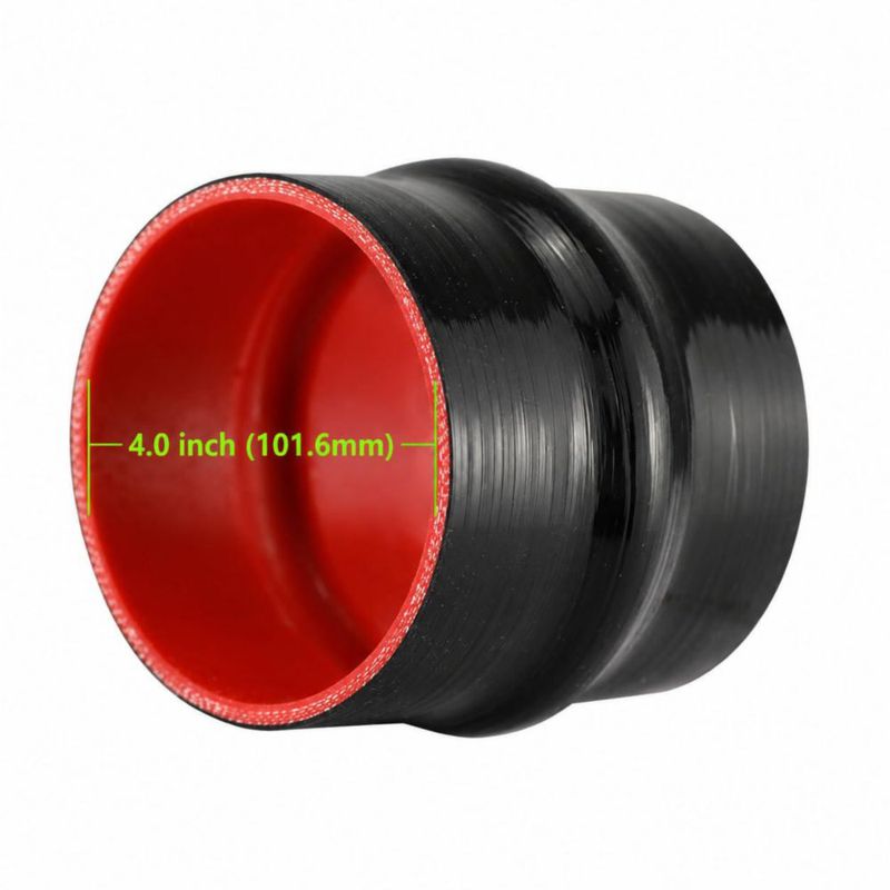 Manguera Acopladora de Silicona Ucreative 10 cm 4‑Capas con Abrazaderas Tipo T