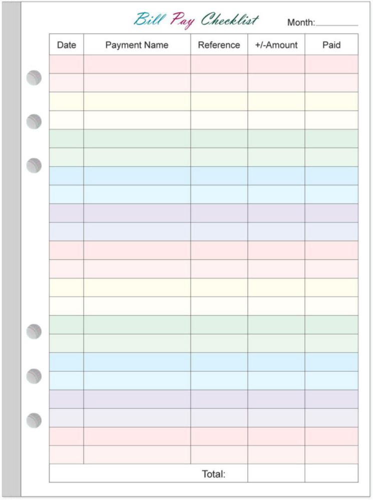 Planificador Yaridar A5 Recarga 50 Hojas 100 gsm Blanco