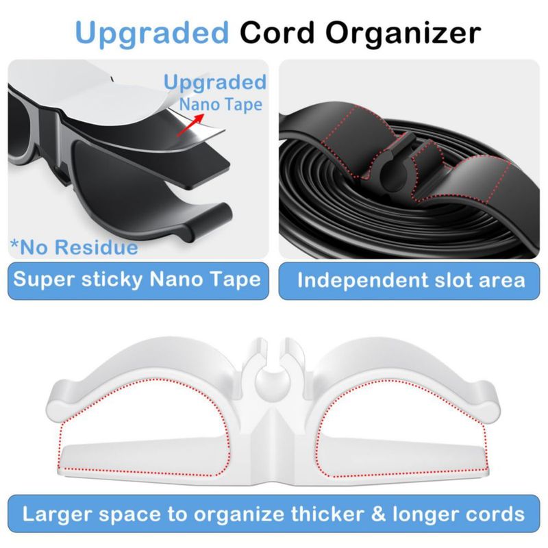 Organizador de Cables Lancord 8 unidades blanco