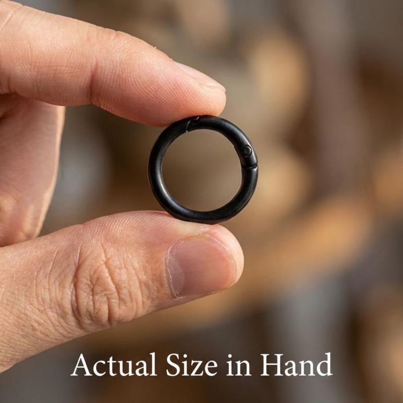 Anillos O QWORK 26 cm Acero Negro 100 uds