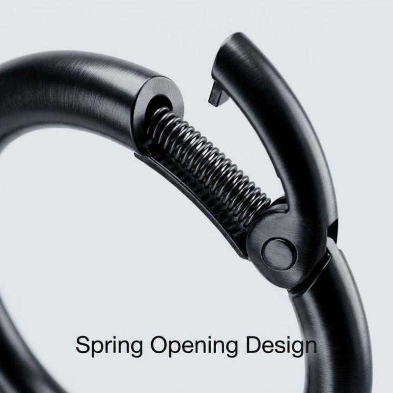 Anillos O QWORK 26 cm Acero Negro 100 uds