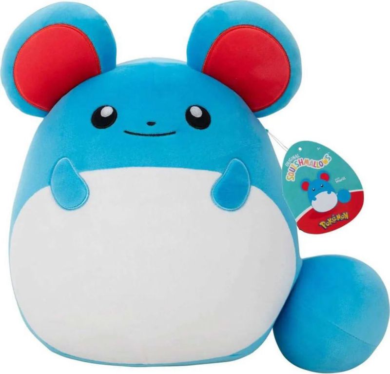 Peluche Squishmallows Pokémon Marill de 25 cm