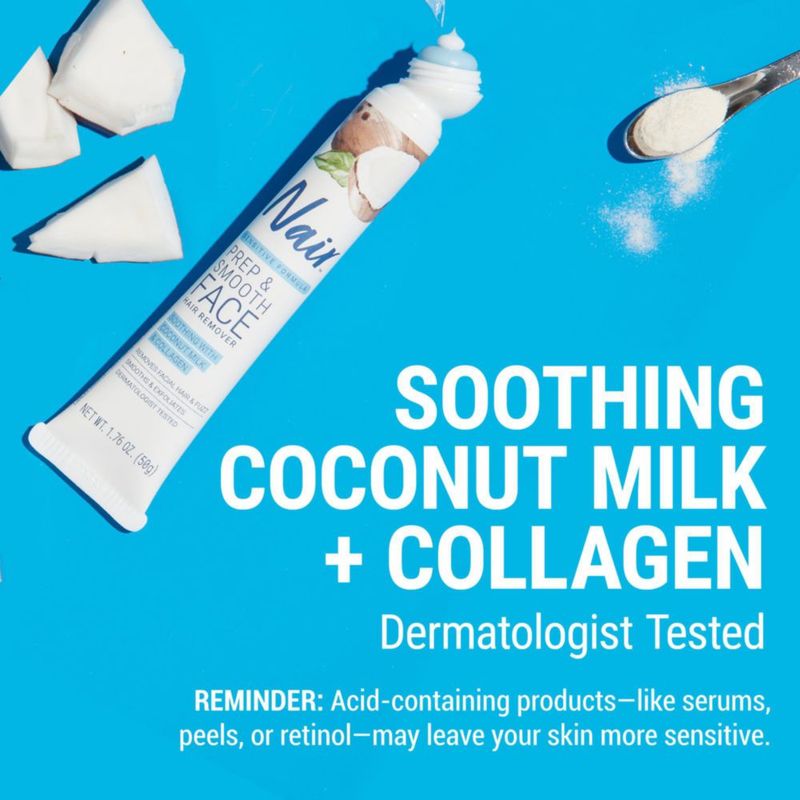 Crema depilatoria facial exfoliante de uñas con colágeno para mujeres
