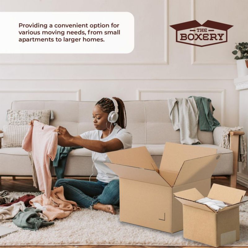 Cajas de mudanza The Boxery – Pack de 25 (38 × 25 × 25 cm)