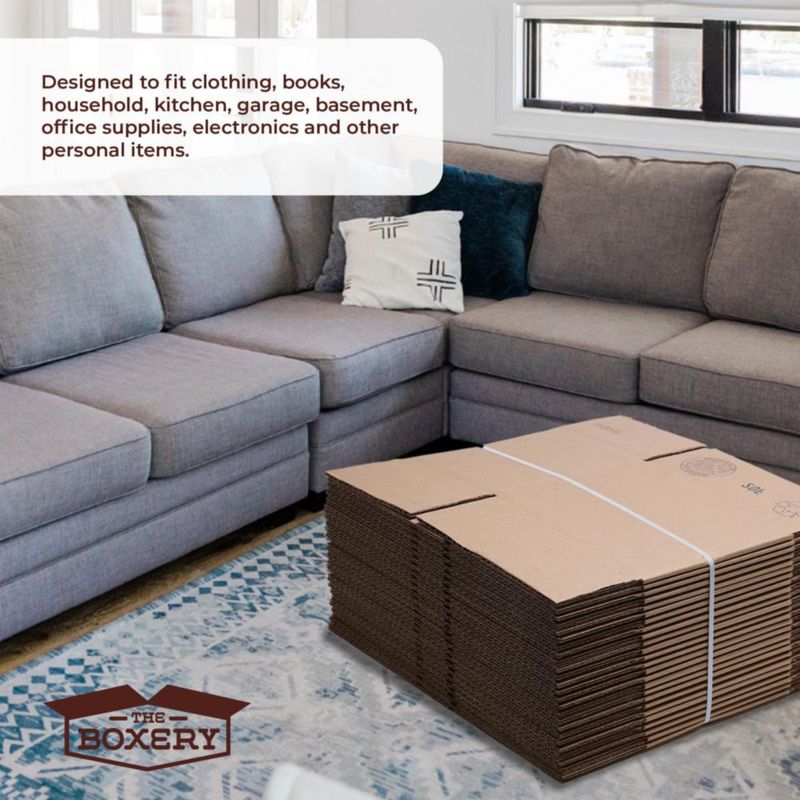 Cajas de mudanza The Boxery – Pack de 25 (38 × 25 × 25 cm)