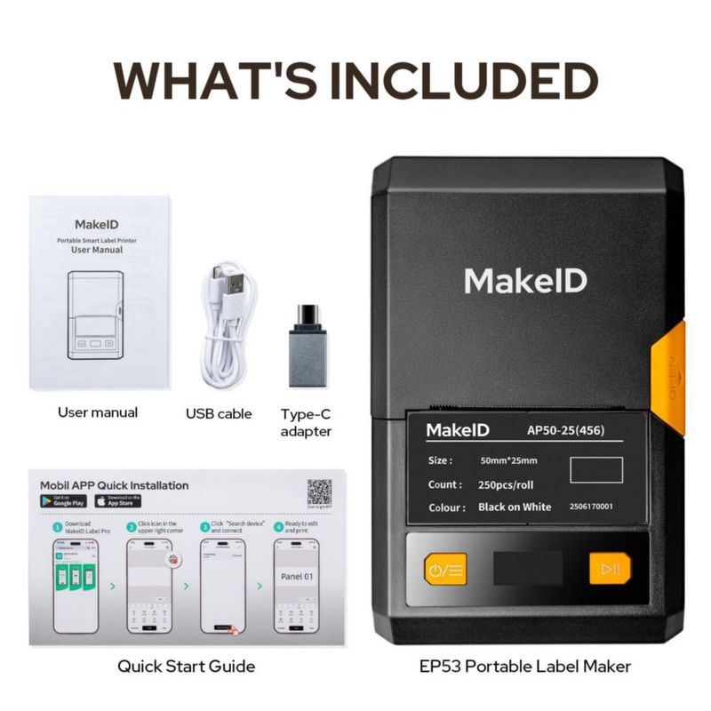 Etiquetadora Makeid 2 pulgadas Bluetooth térmica