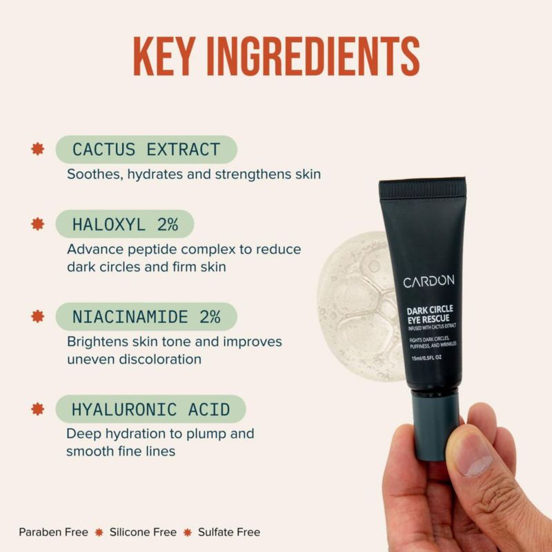 Barra de masaje para ojos Cardon 15 ml con péptidos