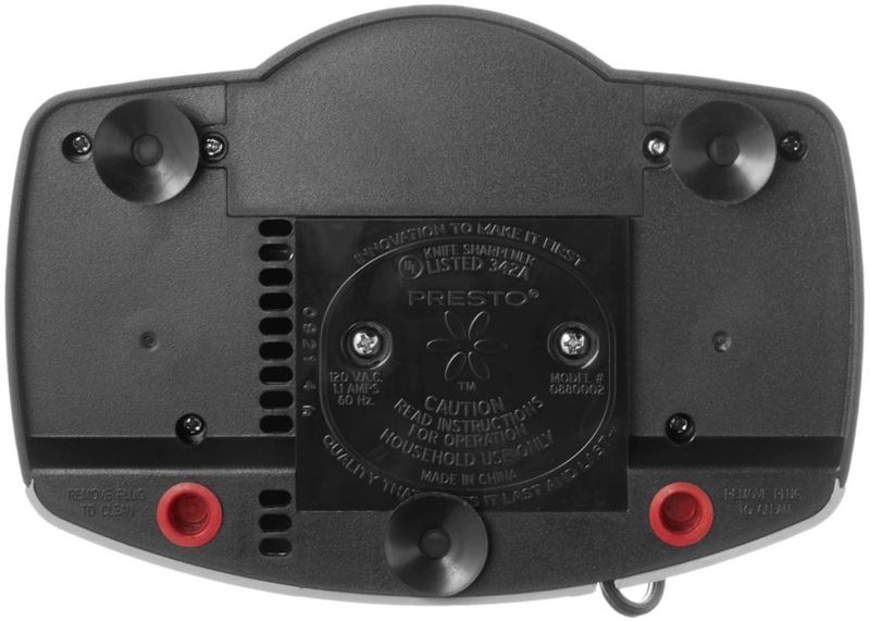 Afilador de cuchillos eléctrico Presto EverSharp sistema de 2 etapas