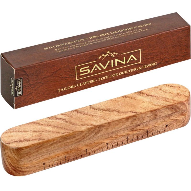 Golpeador de madera SAVINA 24 cm para quilting y planchado