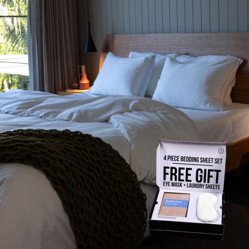 Juego de ropa de cama THE LAD COLLECTIVE King Malibu White