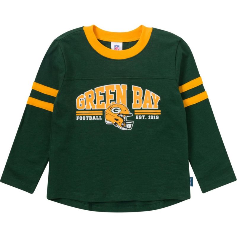 Conjunto Gerber Packers 3T para bebé – Camiseta de manga larga y pantalón de chándal