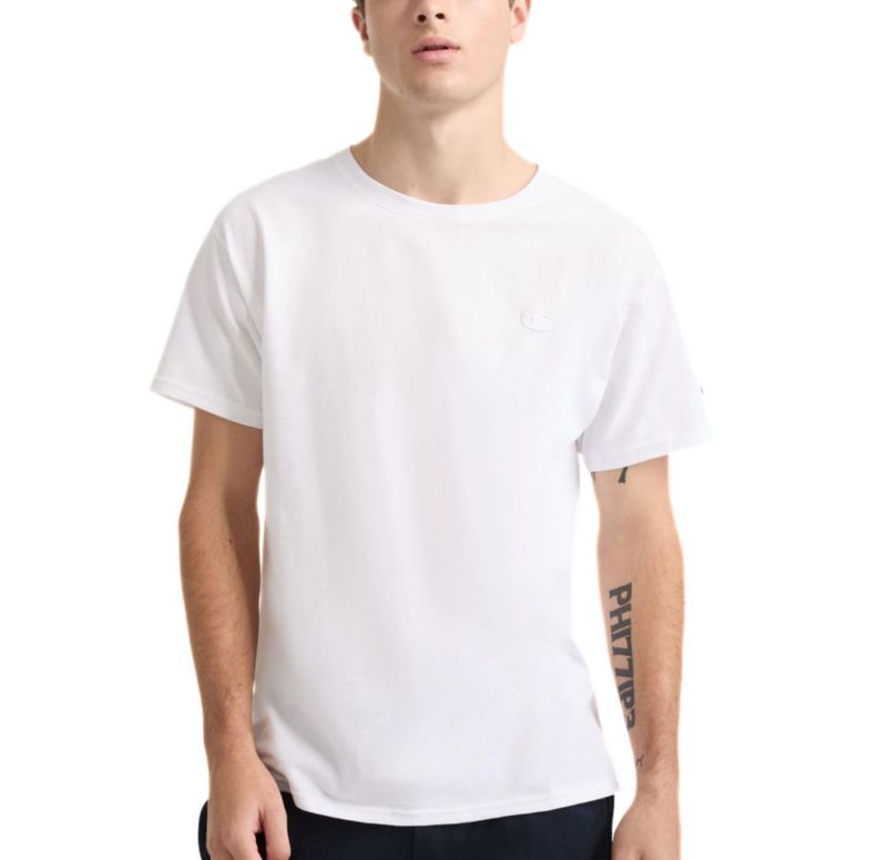 Camiseta Champion 3XL Alto Algodón Blanco