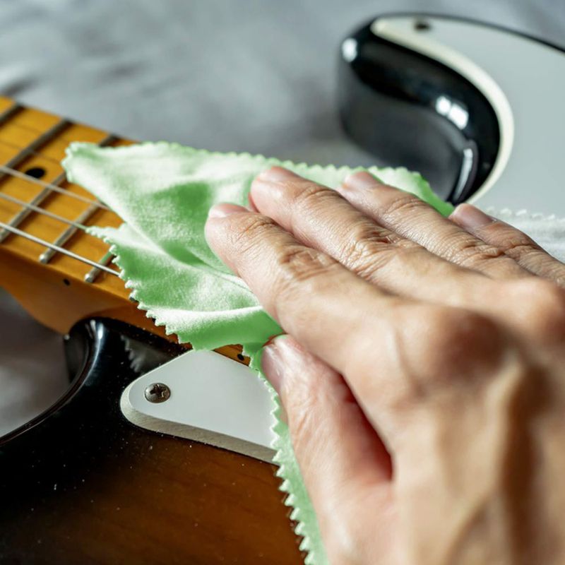 Paño de microfibra para guitarra AAwipes verde 30 cm pack de 3