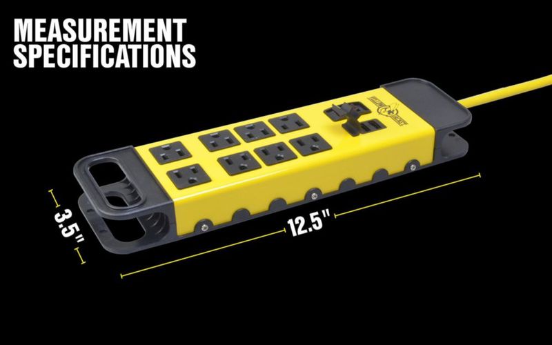 Power Block Yellow Jacket 5148 de 8 salidas con 2 puertos USB