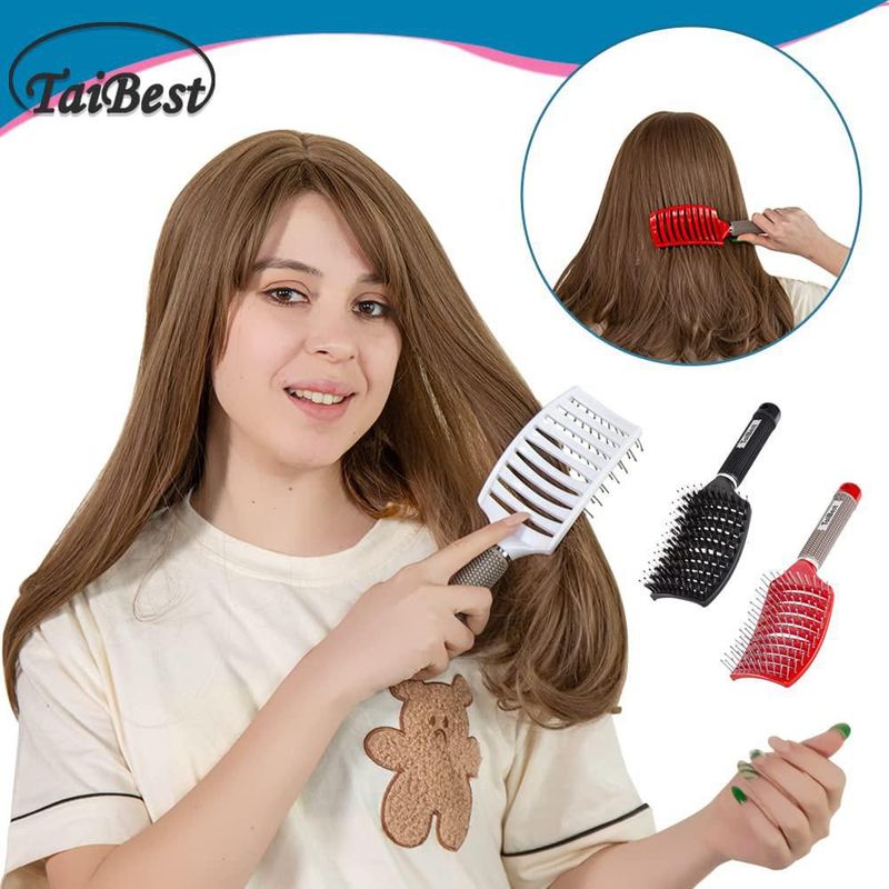 Set de Cepillos Desenredantes TaiBest con Cerdas de Cerdo