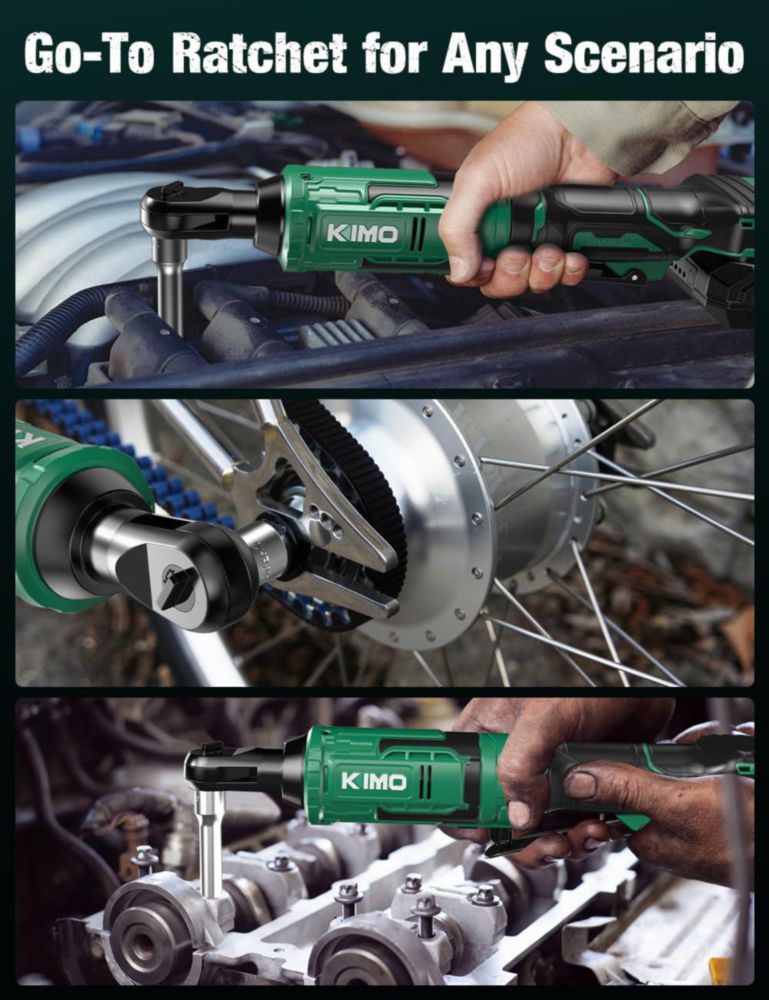 Llave de carraca inalámbrica KIMO 20V 89 ft-lbs 400 RPM set