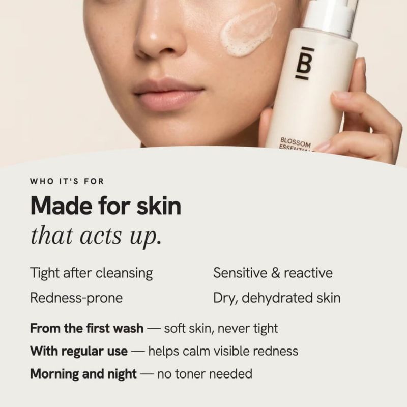Limpiador Facial Hidratante Blossom Essentials 98 ml Vegano