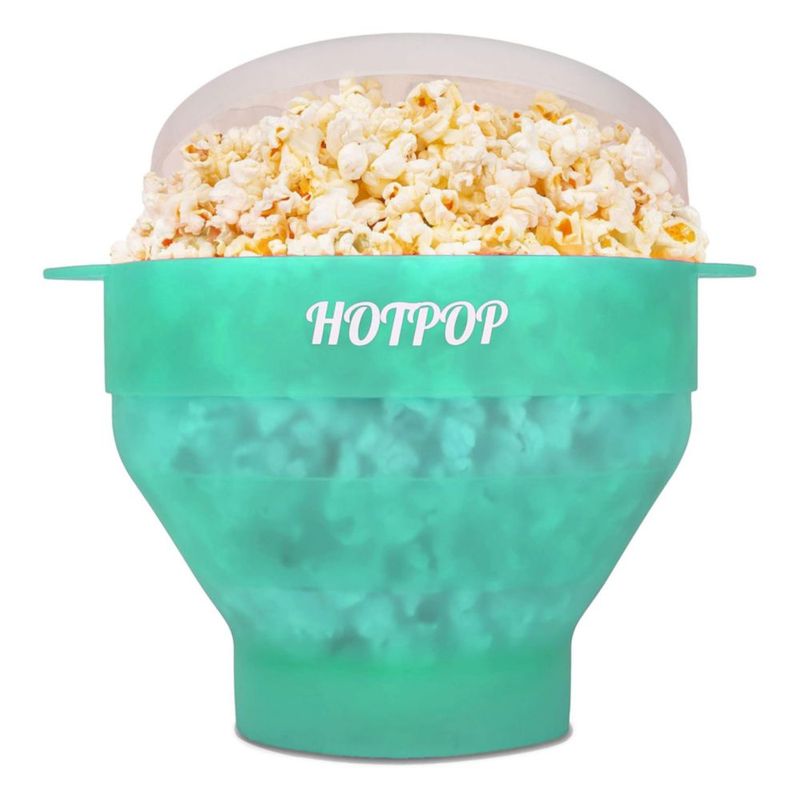 Máquina de palomitas HOTPOP Original plegable libre de BPA color Aqua