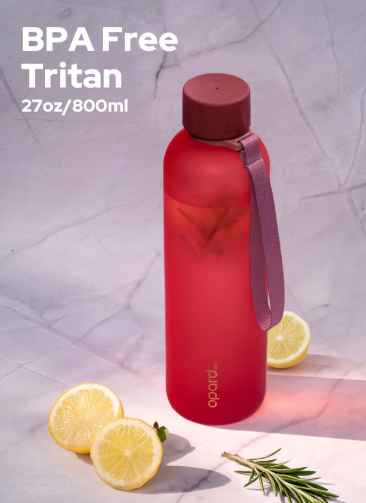 Botella Opard 800 ml Rojo Cranberries sin BPA