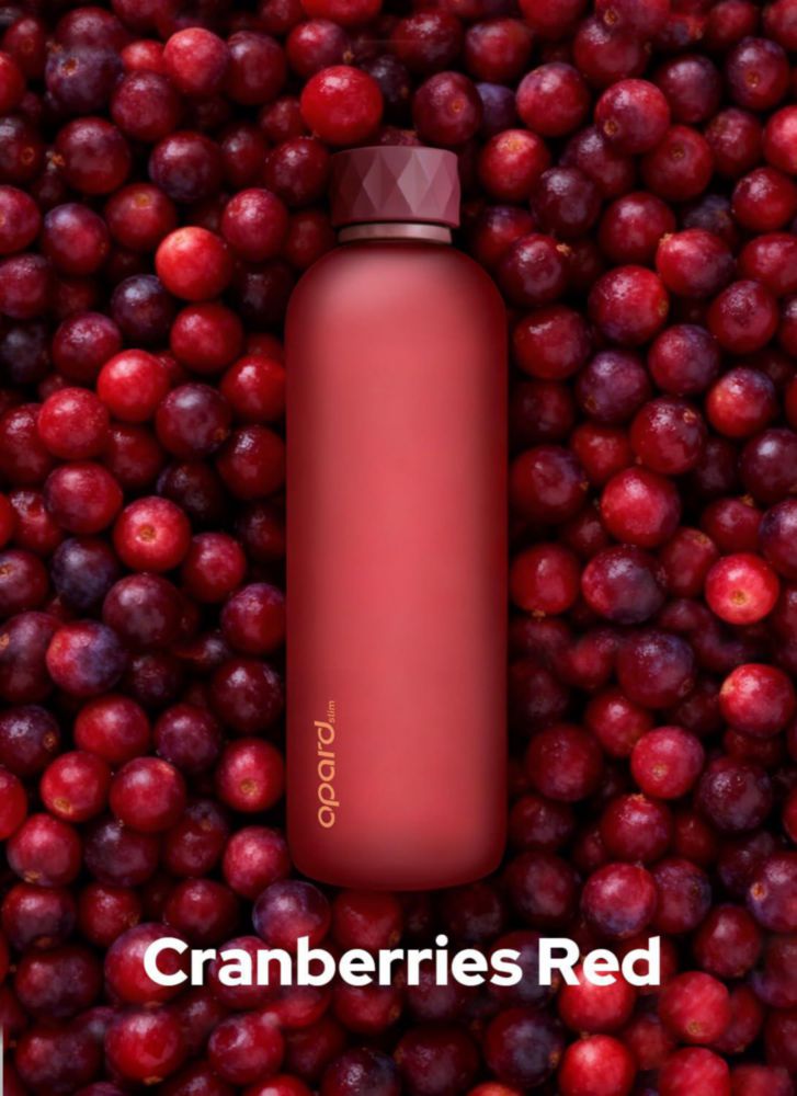 Botella Opard 800 ml Rojo Cranberries sin BPA