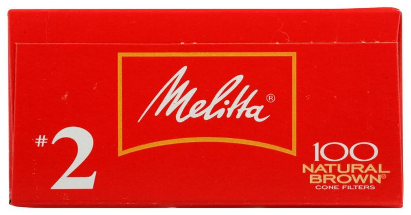 Filtros de café Melitta #2 color marrón natural 100 unidades